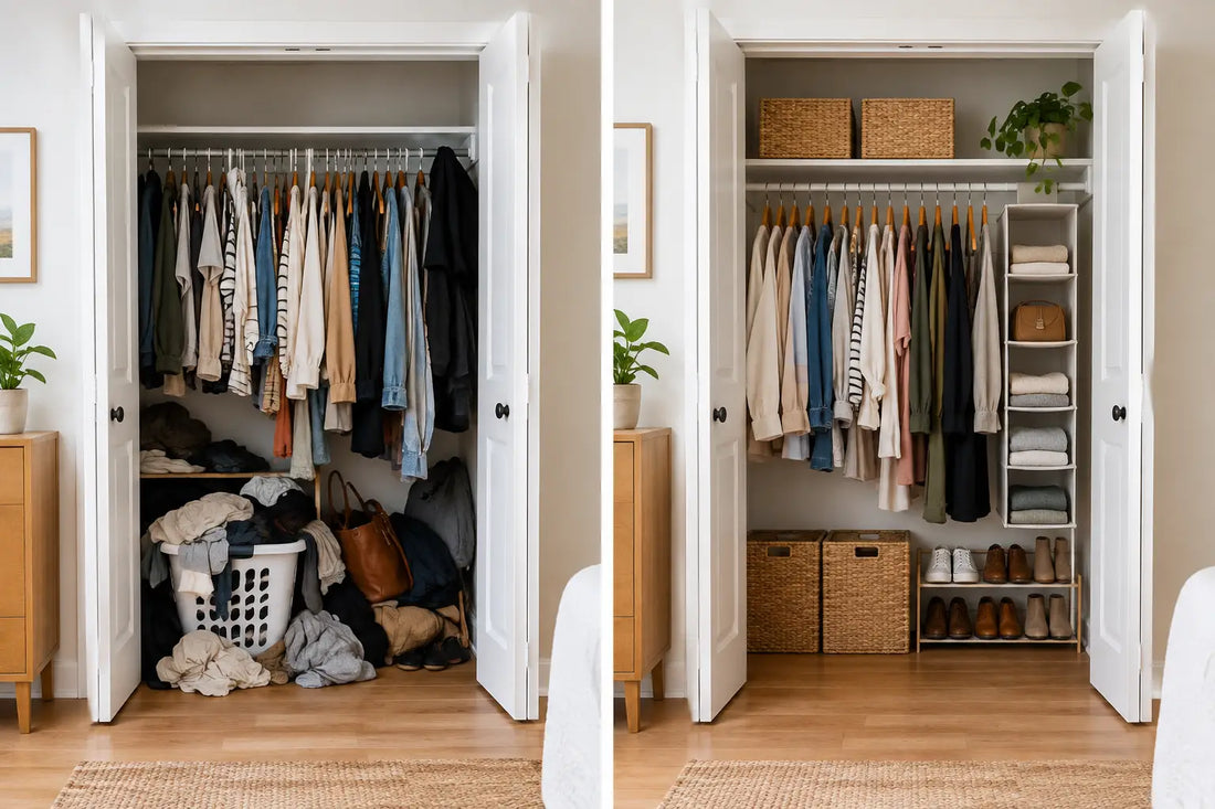 How to Organize a Small Closet Without Shelves