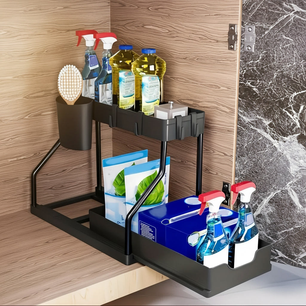 UNDER the Sink 2-Tier Pull-Out Organizer