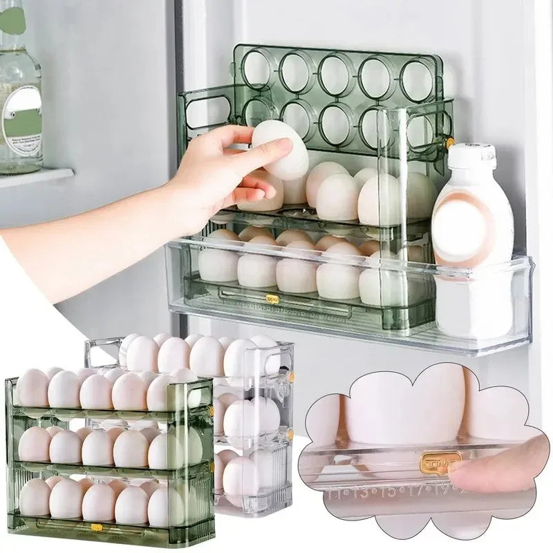 UNDER your Eggs Storage Box — Holds 14 Eggs, Reversible