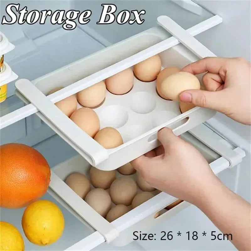 UNDER your Eggs Storage Box — Holds 14 Eggs, Reversible