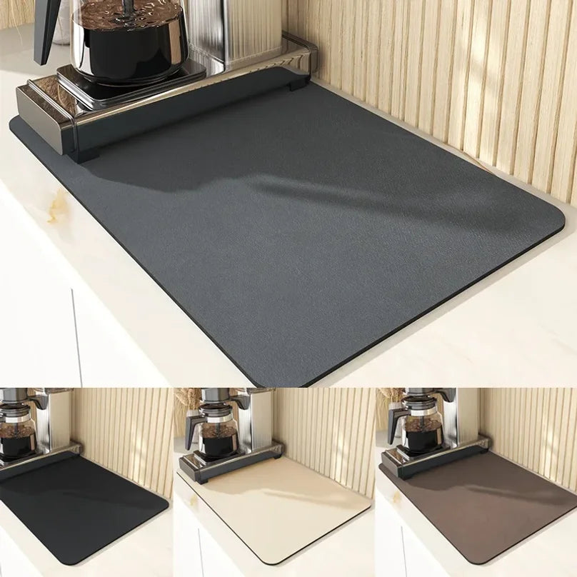 OVER the Countertop Super Absorbent Kitchen Dish Drying Mat