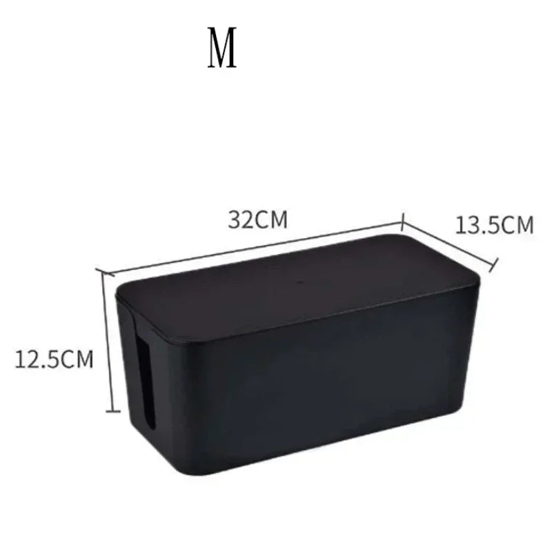 OVER the Desk Cable Storage Box — Hide Power Strip & Cables