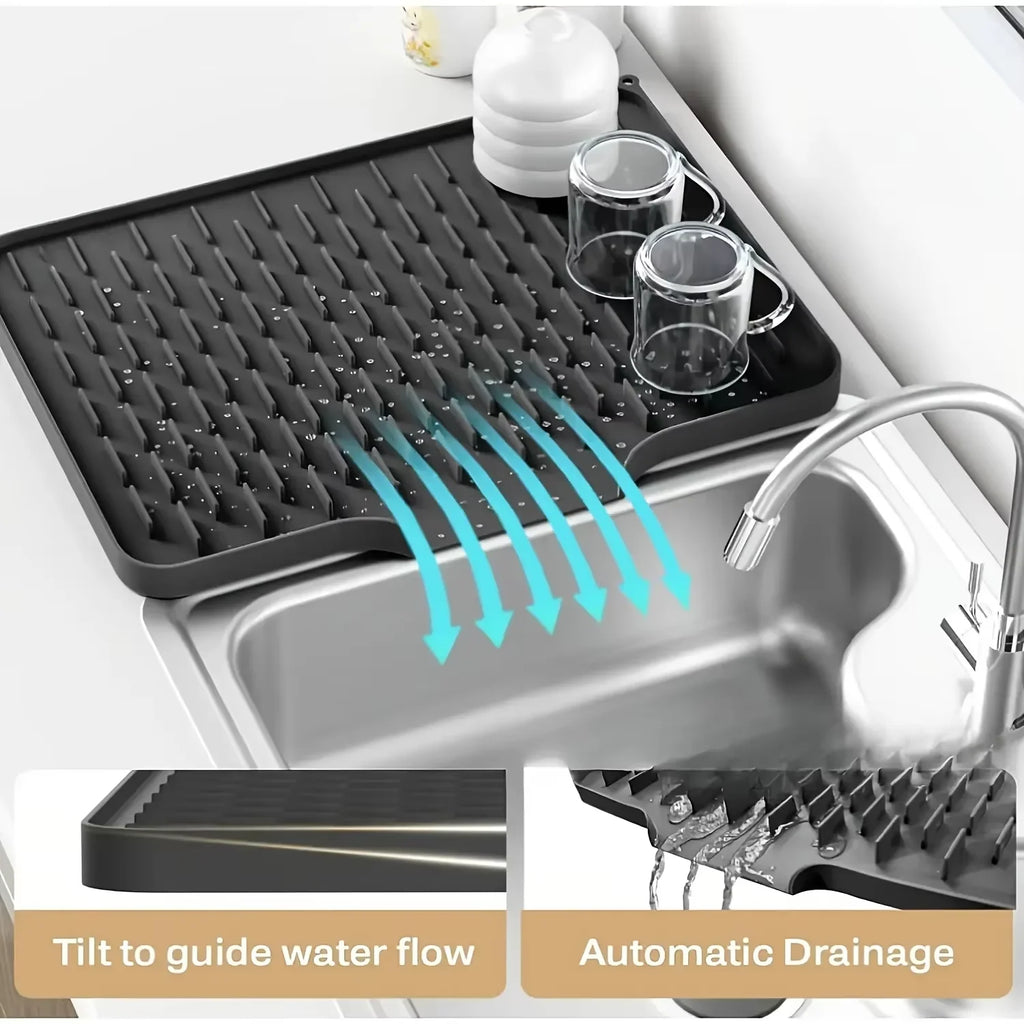 OVER the Sink Dish Drying Mat