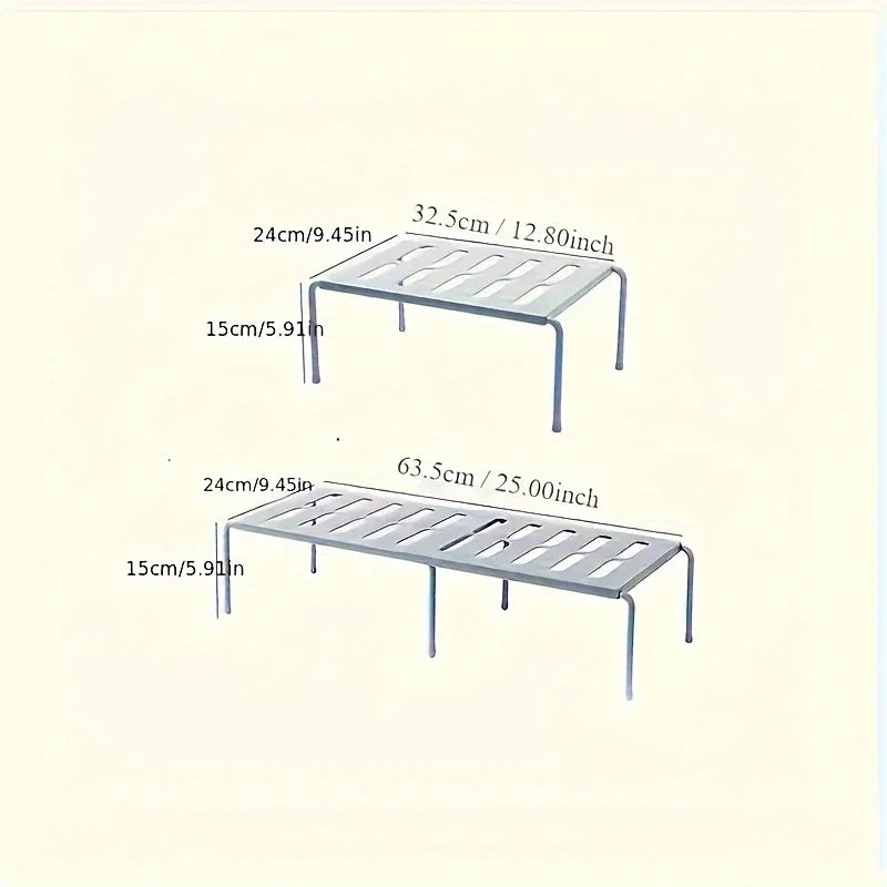 OVER and UNDER Your Shoes — Adjustable Shoe Rack — Multi-Tier