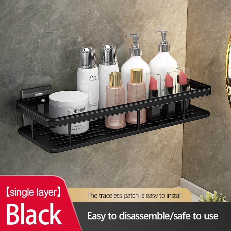 OVER the Sink | UNDER the Shower Suction Cup Storage Rack