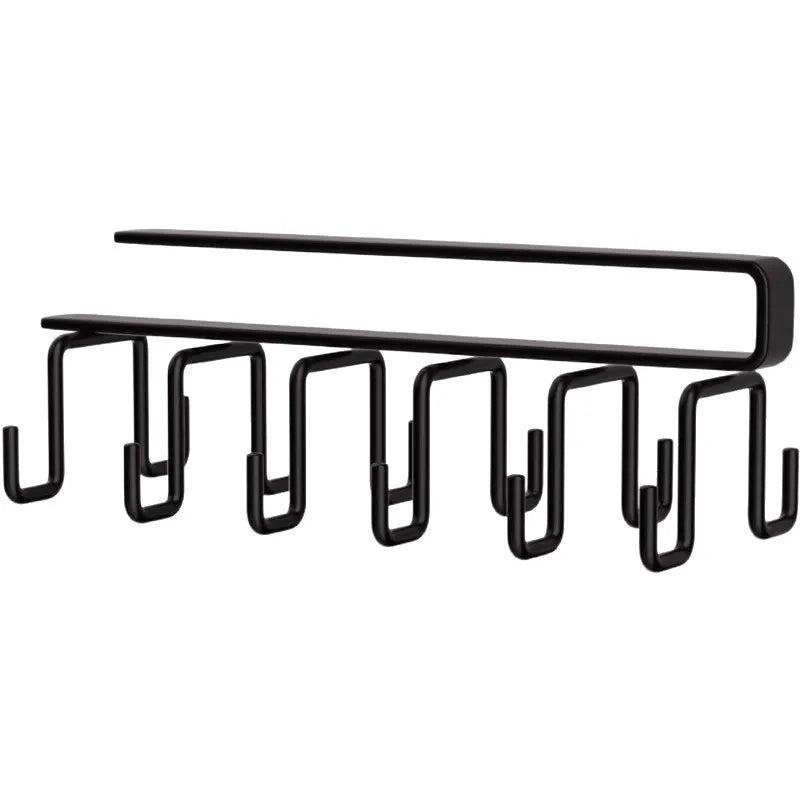 UNDER Cabinet Hook Rail — 6-Hook Kitchen Utensil Organizer