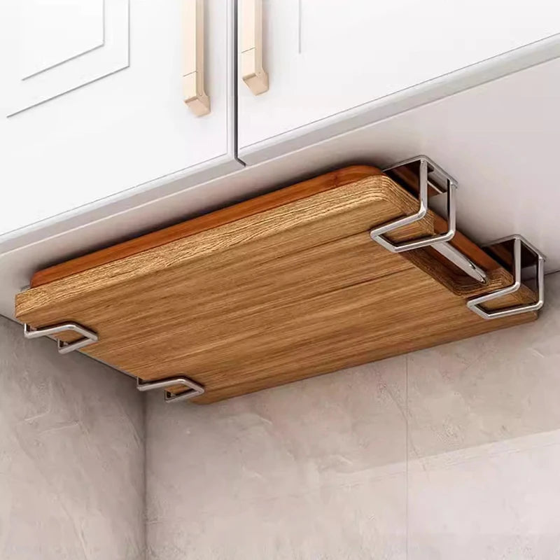 UNDER the Cabinet Hidden Pot Lid & Cutting Board Rack