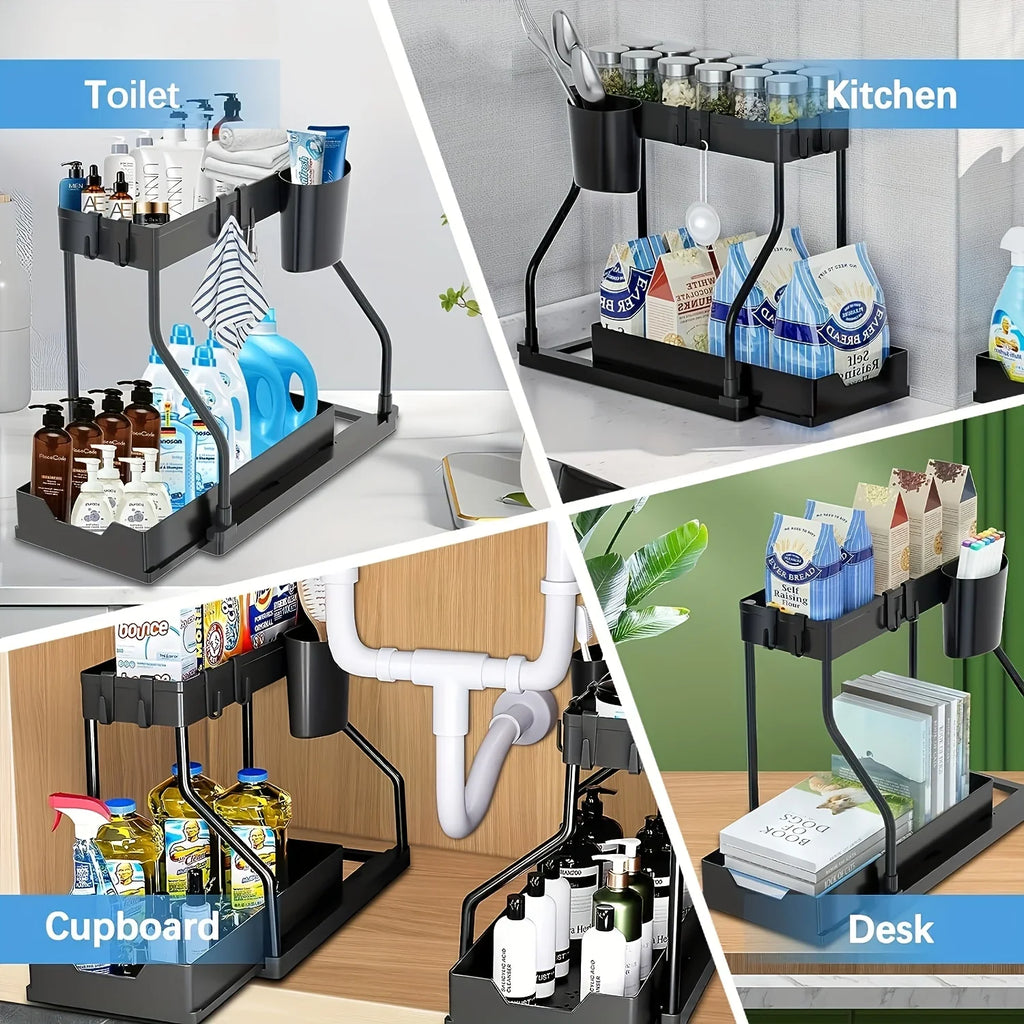 UNDER the Sink 2-Tier Pull-Out Organizer