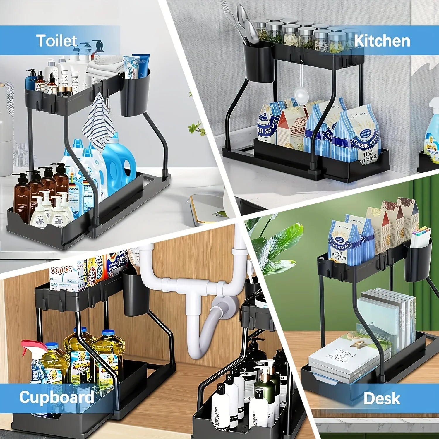 UNDER the Sink 2-Tier Pull-Out Organizer