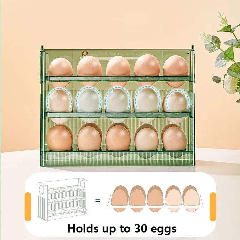 UNDER your Eggs Storage Box — Holds 14 Eggs, Reversible