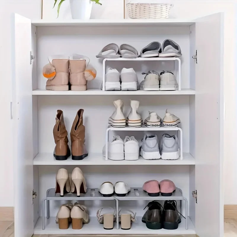 OVER and UNDER Your Shoes — Adjustable Shoe Rack — Multi-Tier
