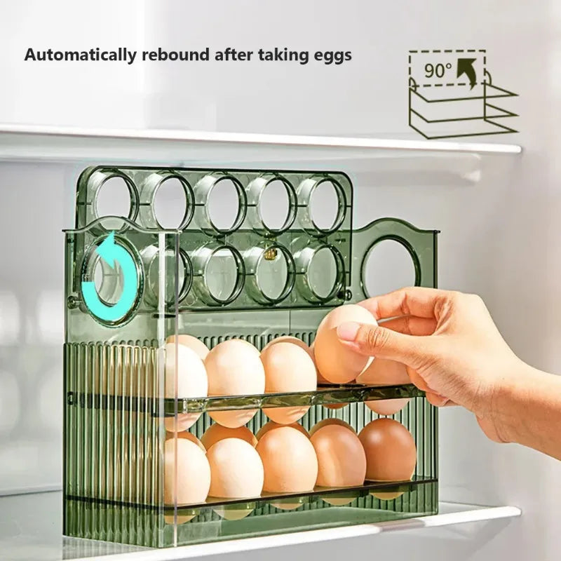 UNDER your Eggs Storage Box — Holds 14 Eggs, Reversible