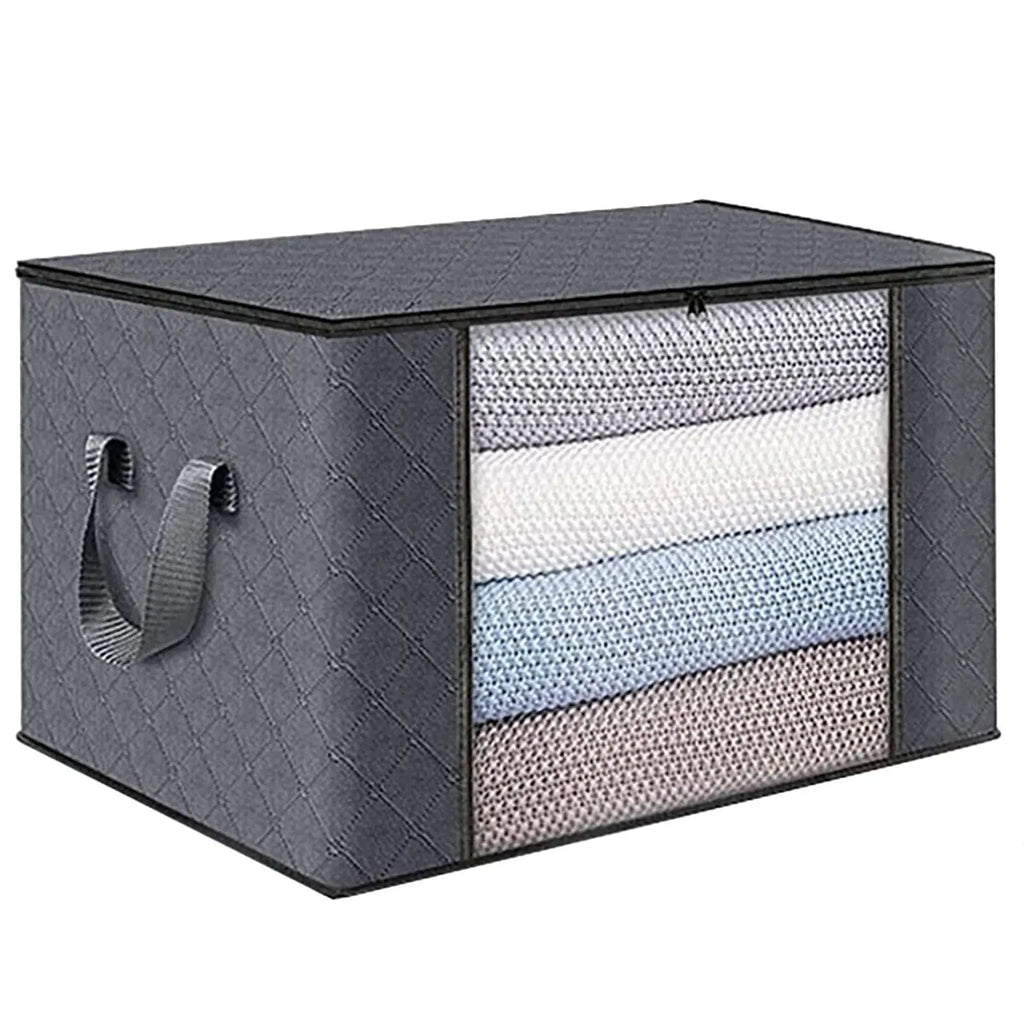 UNDER the Bed | OVER the Closet Shelf Storage Container — Clear Window, Foldable