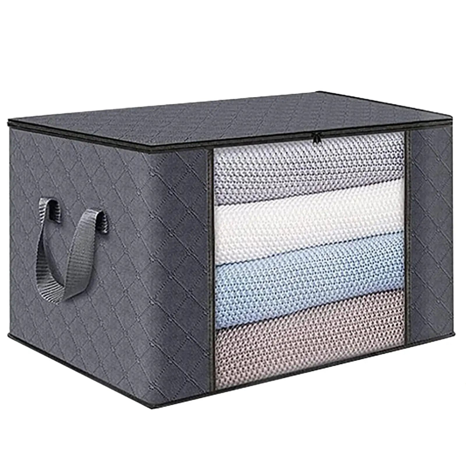UNDER the Bed | OVER the Closet Shelf Storage Container — Clear Window, Foldable