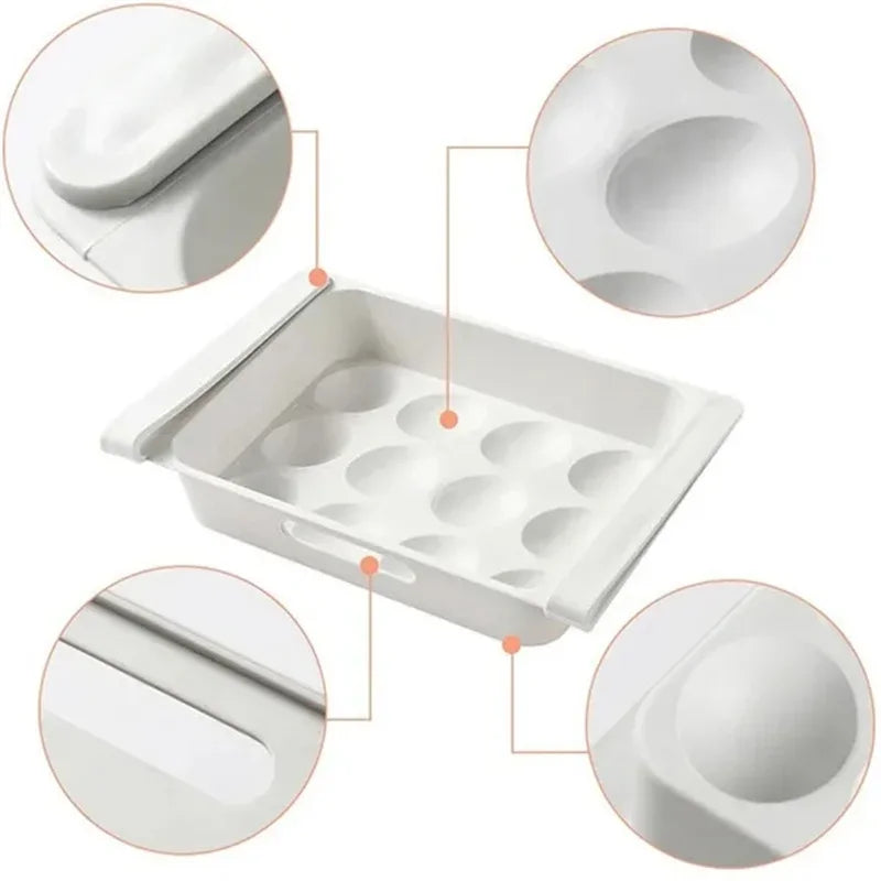 UNDER your Eggs Storage Box — Holds 14 Eggs, Reversible