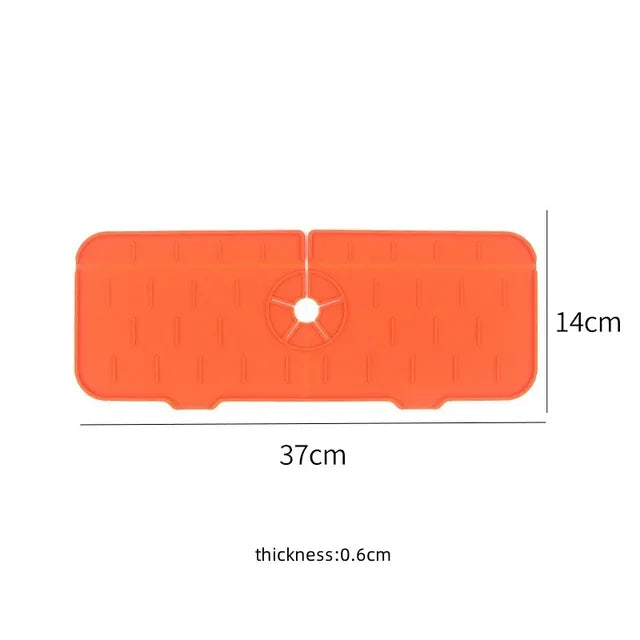 UNDER the Faucet | OVER the Sink Silicone Mat — Splash Guard & Drip Catcher