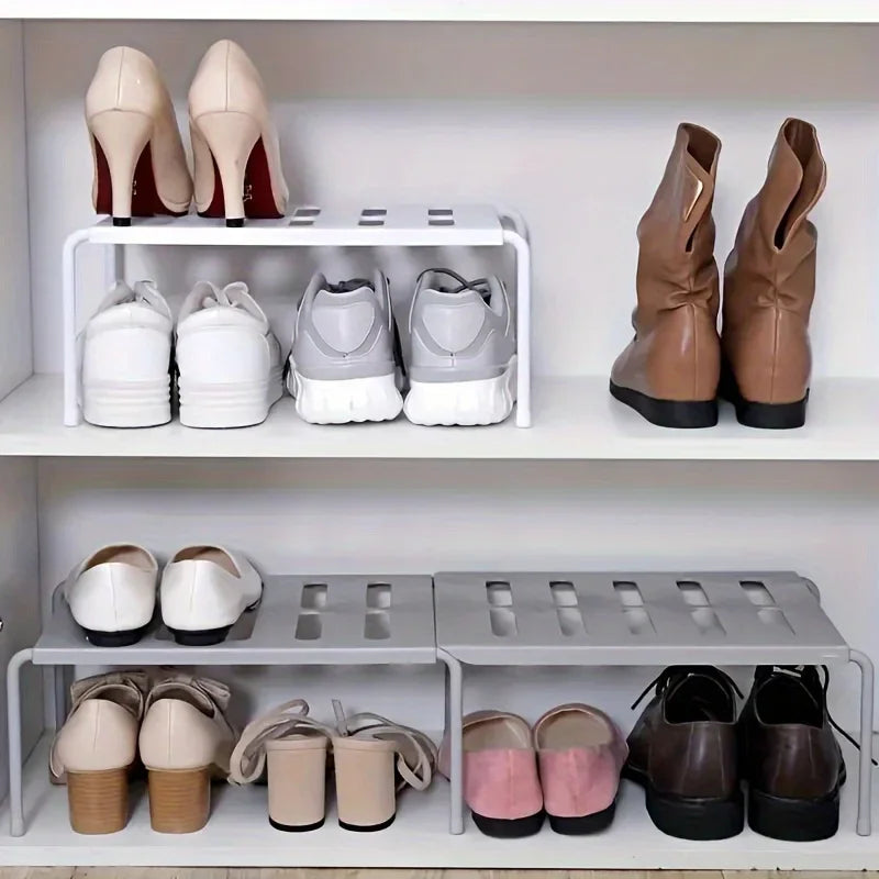 OVER and UNDER Your Shoes — Adjustable Shoe Rack — Multi-Tier