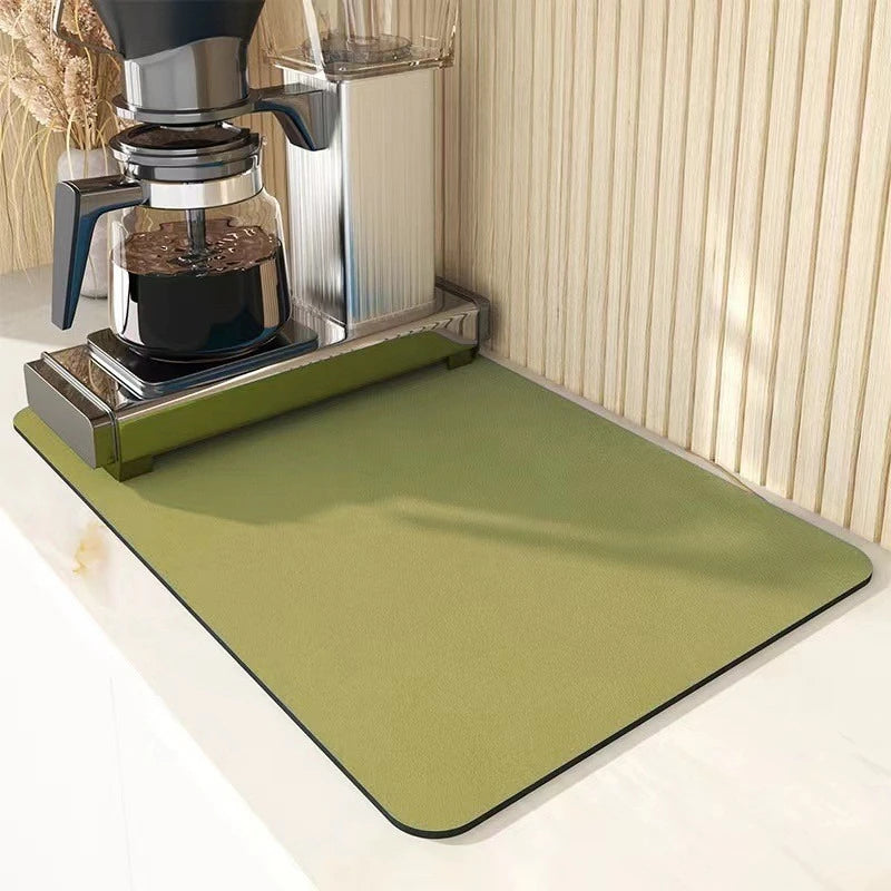 OVER the Countertop Super Absorbent Kitchen Dish Drying Mat