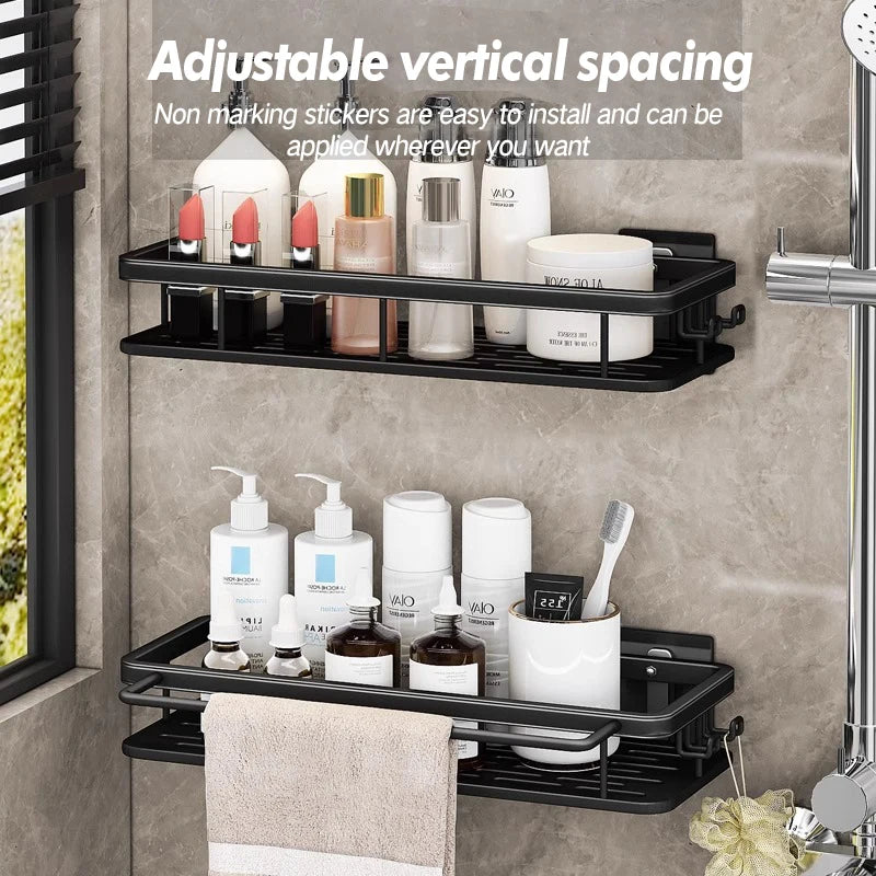 OVER the Sink | UNDER the Shower Suction Cup Storage Rack