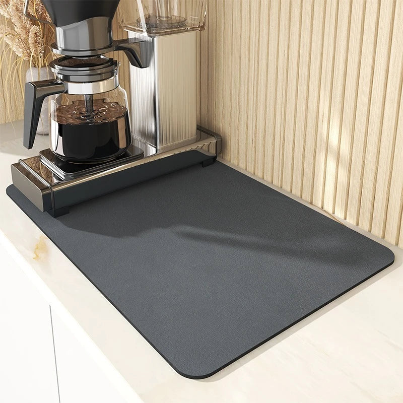OVER the Countertop Super Absorbent Kitchen Dish Drying Mat