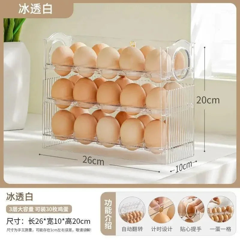 UNDER your Eggs Storage Box — Holds 14 Eggs, Reversible
