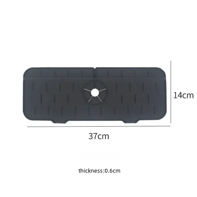 UNDER the Faucet | OVER the Sink Silicone Mat — Splash Guard & Drip Catcher