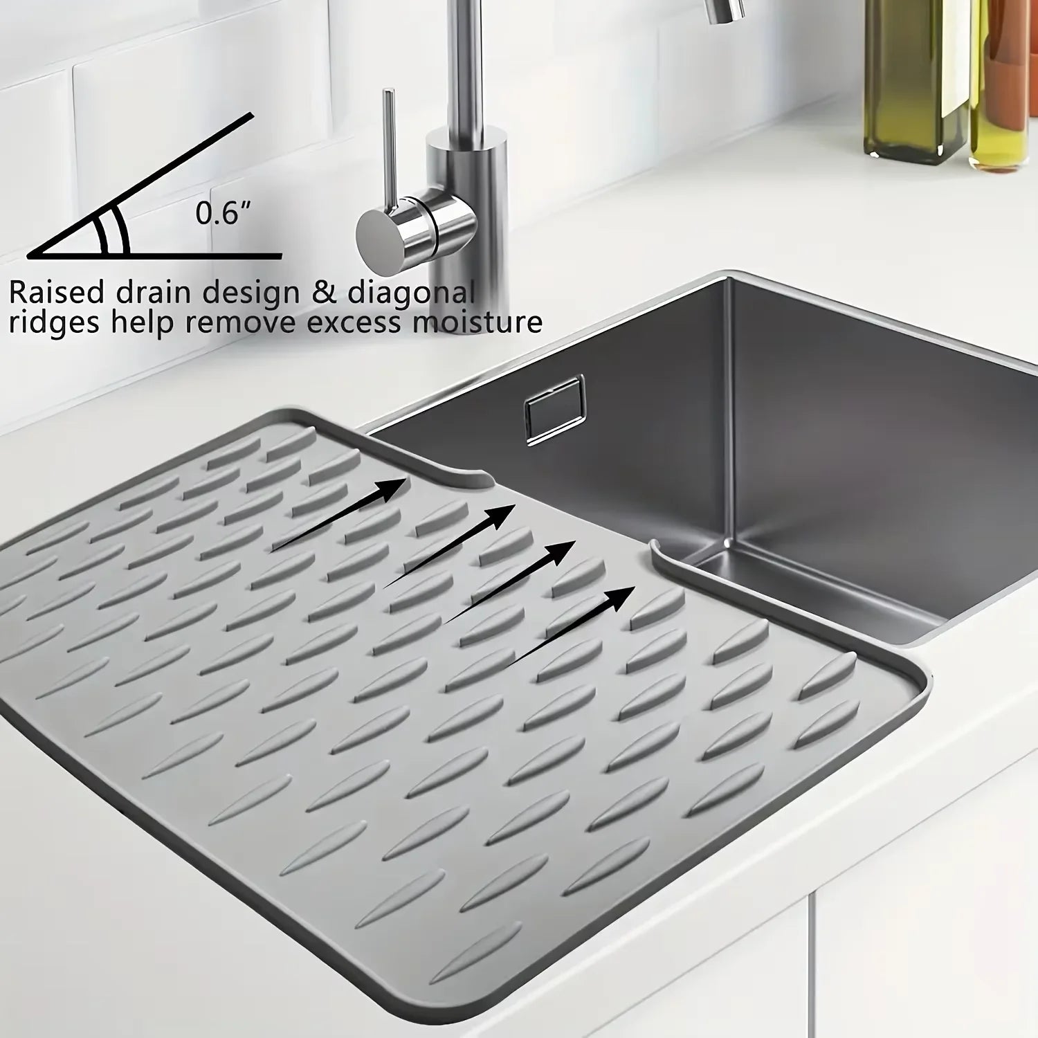 OVER the Sink Dish Drying Mat