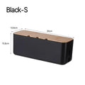 OVER the Desk Bamboo Cable Box — Premium Wood Finish