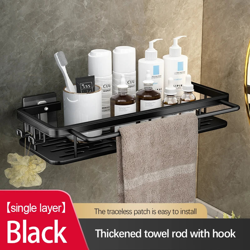 OVER the Sink | UNDER the Shower Suction Cup Storage Rack
