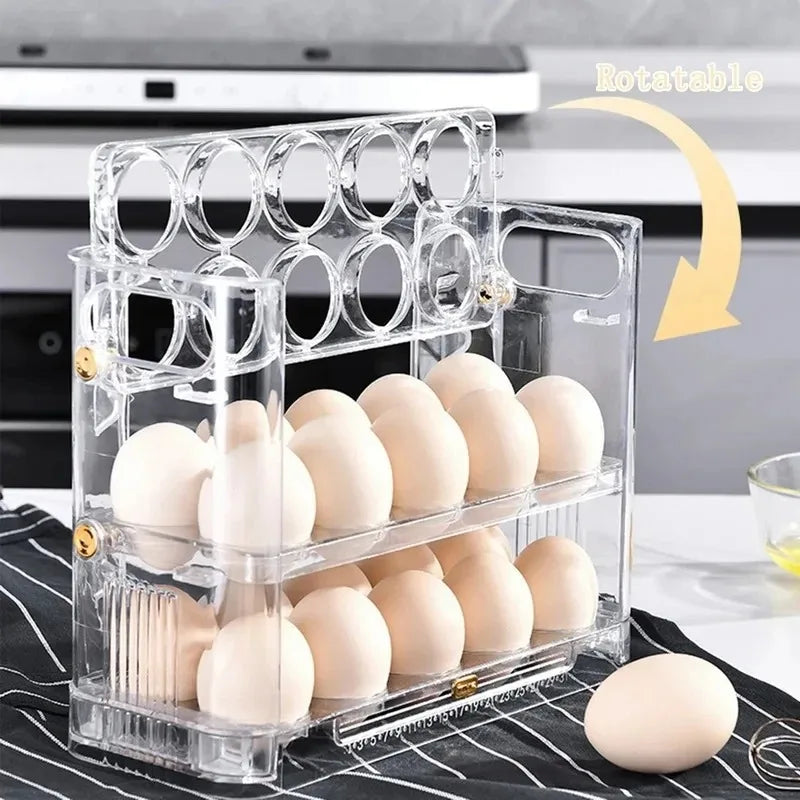 UNDER your Eggs Storage Box — Holds 14 Eggs, Reversible